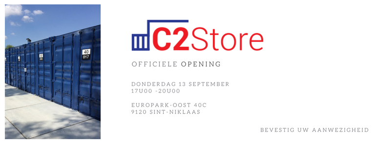 Uitnodiging event - openingsreceptie C2Store